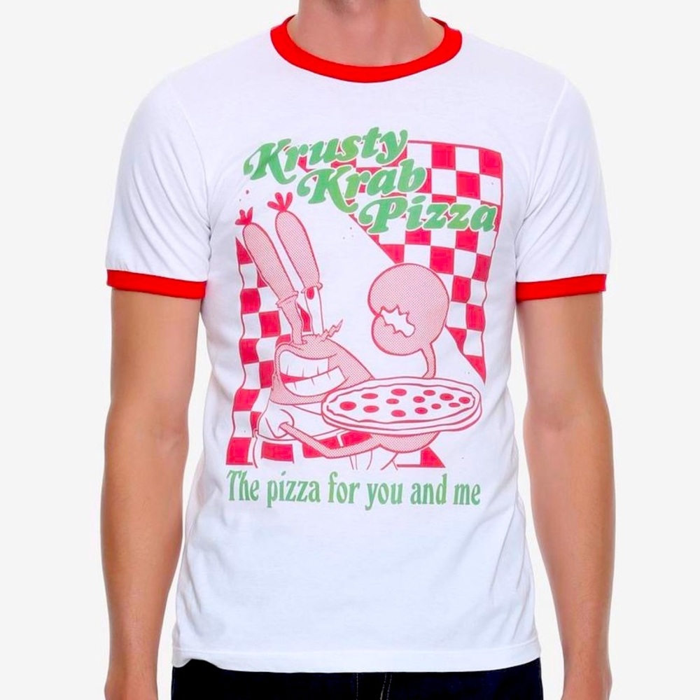 BoxLunch SpongeBob SquarePants Krusty Krab Pizza Ringer Tee